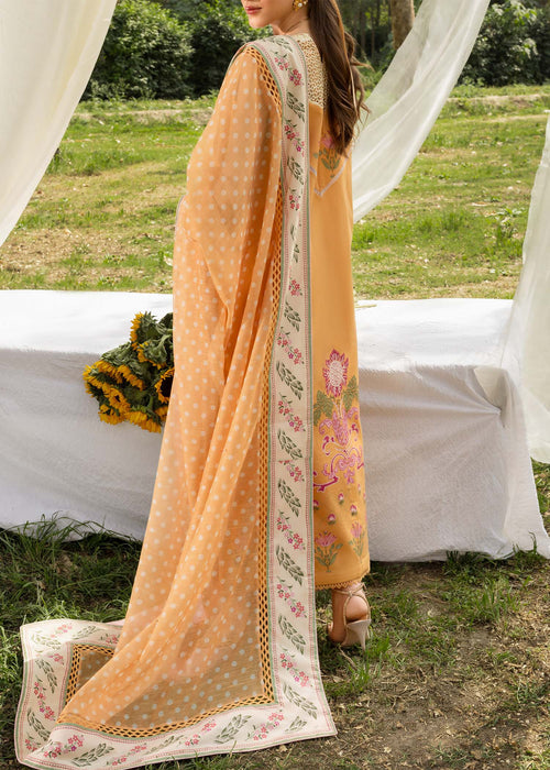 Saira Shakira Bloom Embroidered Lawn Unstitched 3Pc Suit D-02A LILY