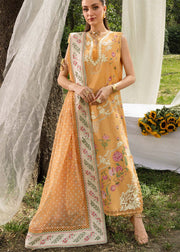 Saira Shakira Bloom Embroidered Lawn Unstitched 3Pc Suit D-02A LILY