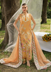 Saira Shakira Bloom Embroidered Lawn Unstitched 3Pc Suit D-02A LILY