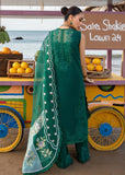 Saira Shakira Embroidered Lawn Unstitched 3Pc Suit D-02A Ulysses - Seaweed