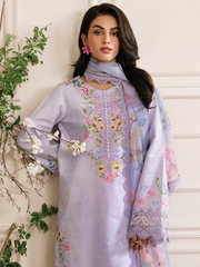 Rang Rasiya Lifestyle Embroidered Lawn Unstitched 3Pc Suit D-02 AYRA