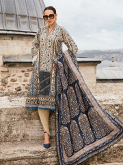 Maria.B MPrints Unstitched Printed Cambric 3Pc Suit MPT-2302-A