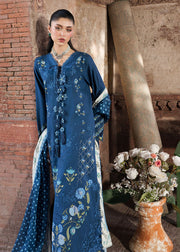 Saira Shakira Bloom Embroidered Lawn Unstitched 3Pc Suit D-02B LILY
