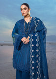 Saira Shakira Embroidered Lawn Unstitched 3Pc Suit D-02B Ulysses - Midnight