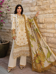 Rang Rasiya Carnation Embroidered Lawn Unstitched 3Pc Suit D-02 Isabella
