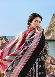 Sadaf Fawad Khan Siraa Embroidered Lawn Unstitched 3Pc Suit D-02 KOHL
