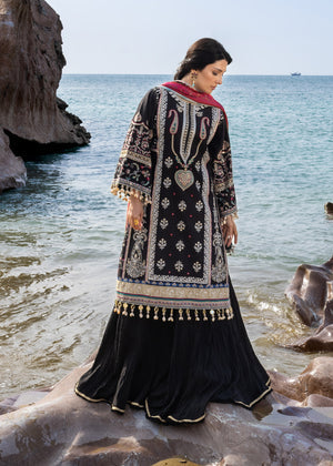 Sadaf Fawad Khan Siraa Embroidered Lawn Unstitched 3Pc Suit D-02 KOHL