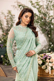 House of Nawab Azalea Embroidered Net Unstitched Saree D-02 MUHEEB