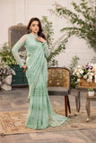 House of Nawab Azalea Embroidered Net Unstitched Saree D-02 MUHEEB