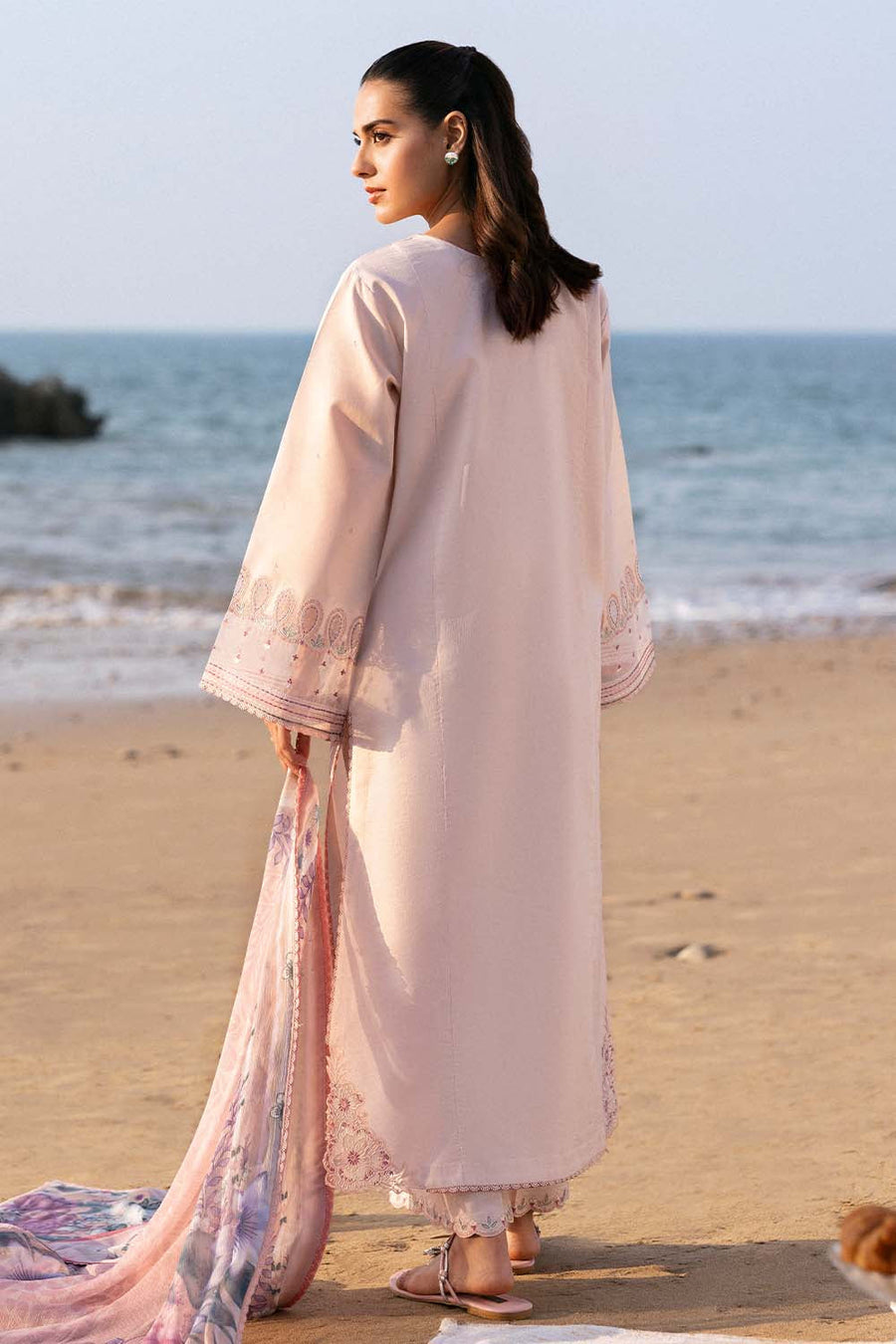Seran Afsanah Vol-02 Embroidered Lawn Unstitched 3Pc Suit D-02 SARA