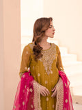 House of Nawab Miorah Embroidered Organza Unstitched 3Pc Suit D-02 TANYA - A