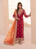 House of Nawab Miorah Embroidered Organza Unstitched 3Pc Suit D-02 TANYA - B