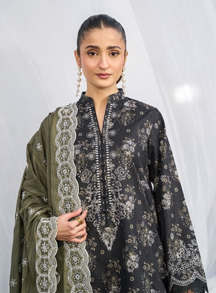 Raha by RajBari Summer Print Exclusive Lawn Unstitched 3Pc Suit D-02