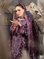 Manizay Talash Premium Embroidered Lawn Unstitched 3Pc Suit D-02