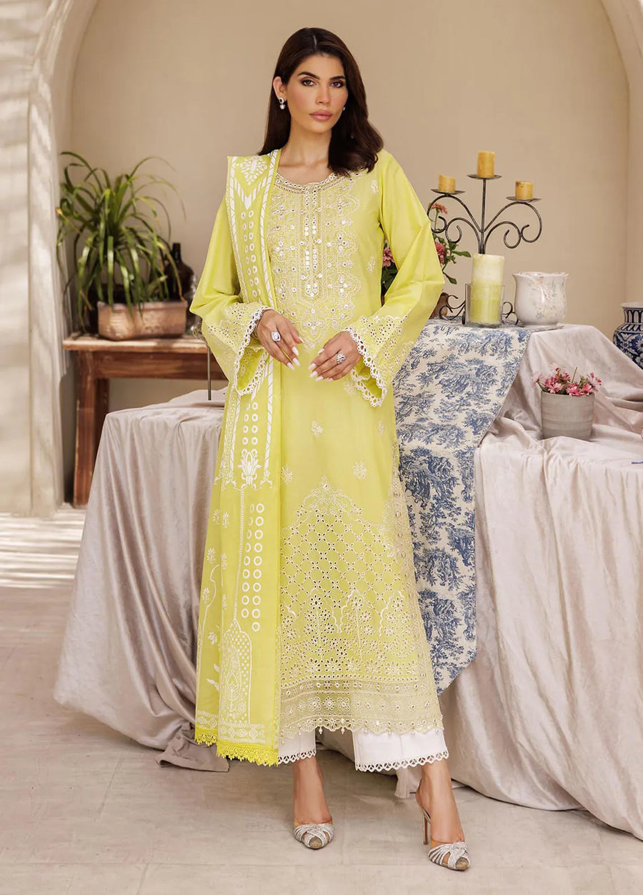 RajBari Nissa Chikankari Embroidered Lawn Unstitched 3 Piece Suit D-02