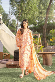 Spring Bell by Sanam Saeed Embroidered Lawn Unstitched 3Pc Suit D-02