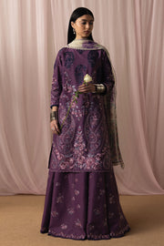 Zara Shahjahan Satori Stillness & Luxury Unstitched Lawn 3Pc Suit D-02 SUMIRE