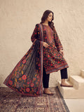 Zeenia Serene Printed Linen Unstitched 3Pc Suit D-02