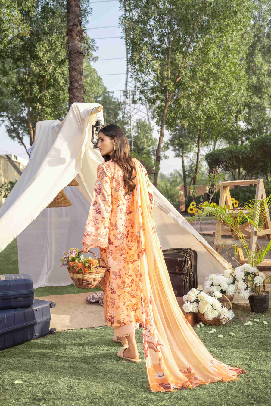 Spring Bell by Sanam Saeed Embroidered Lawn Unstitched 3Pc Suit D-02