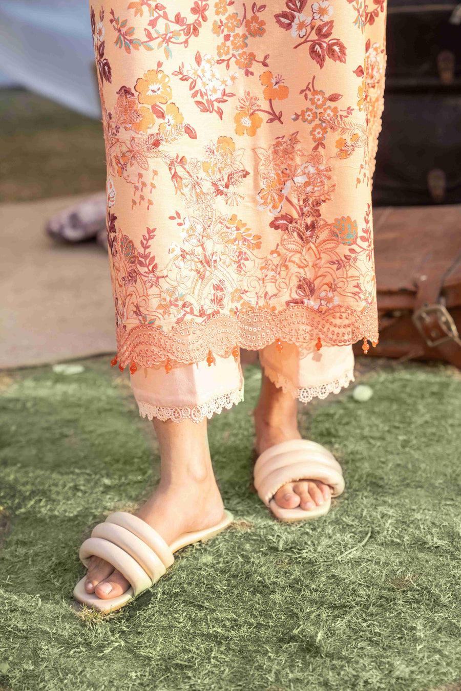 Spring Bell by Sanam Saeed Embroidered Lawn Unstitched 3Pc Suit D-02