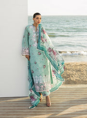 Zainab Chottani Tahra Embroidered Lawn Unstitched 3Pc Suit D-02 ANAHITA