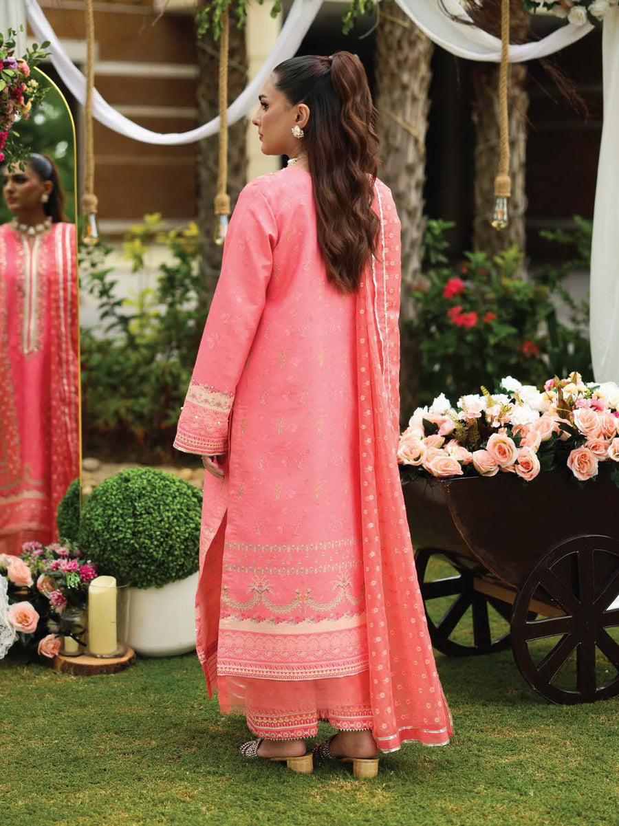 Rang Rasiya Luxury Silk Unstitched Embroidered 3Pc Suit D-10 Gazal