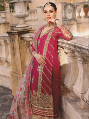 Noor Kaani by Saadia Asad Embroidered Chiffon Unstitched 3Pc Suit D-03