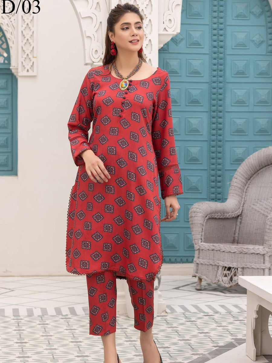 Pehli Nazar by Manizay Printed Viscose Unstitched 2 Piece Suit D-03