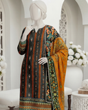 Ittehad Essential Vol-03 Unstitched Printed Lawn 3Pc Suit D-03