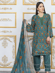 Shaista Digital Printed Karandi Unstitched 3 Piece Suit D-03
