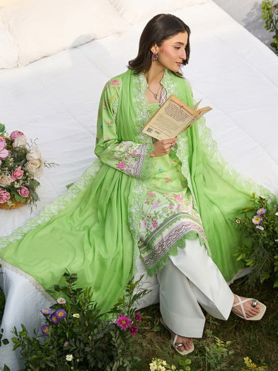 Raha by RajBari Summer Print Exclusive Lawn Unstitched 3Pc Suit D-03