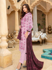 Rashk e Qamar Hajra Exclusive Dabi Lawn Unstitched 3Pc Suit D-03
