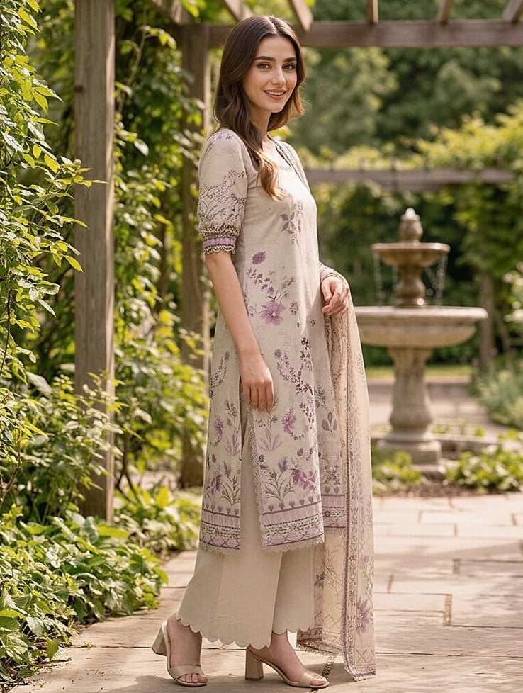 Zync by Florent Exclusive Prints Lawn Unstitched 3Pc Suit FEP-03