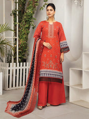 Dastaan by Humdum Embroidered Lawn Unstitched 3Pc Suit D-03