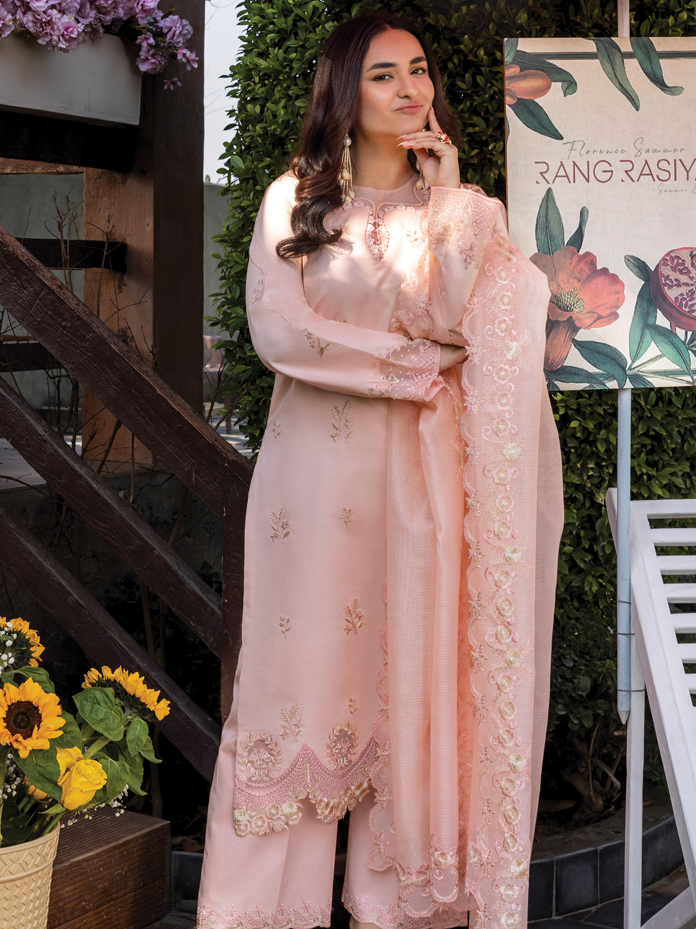 Rang Rasiya Florence Embroidered Lawn Unstitched 3Pc Suit D-03 ESHAL