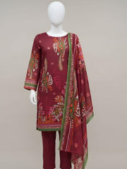 Ittehad Essential Printed Lawn Unstitched 3Pc Suit D-03