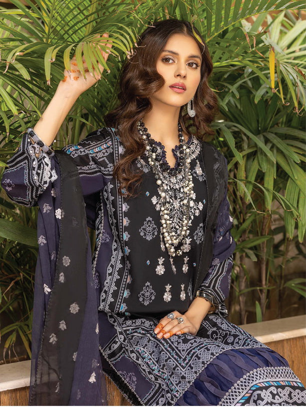 Belle ame by Humdum Embroidered Lawn Unstitched 3Pc Suit D-03