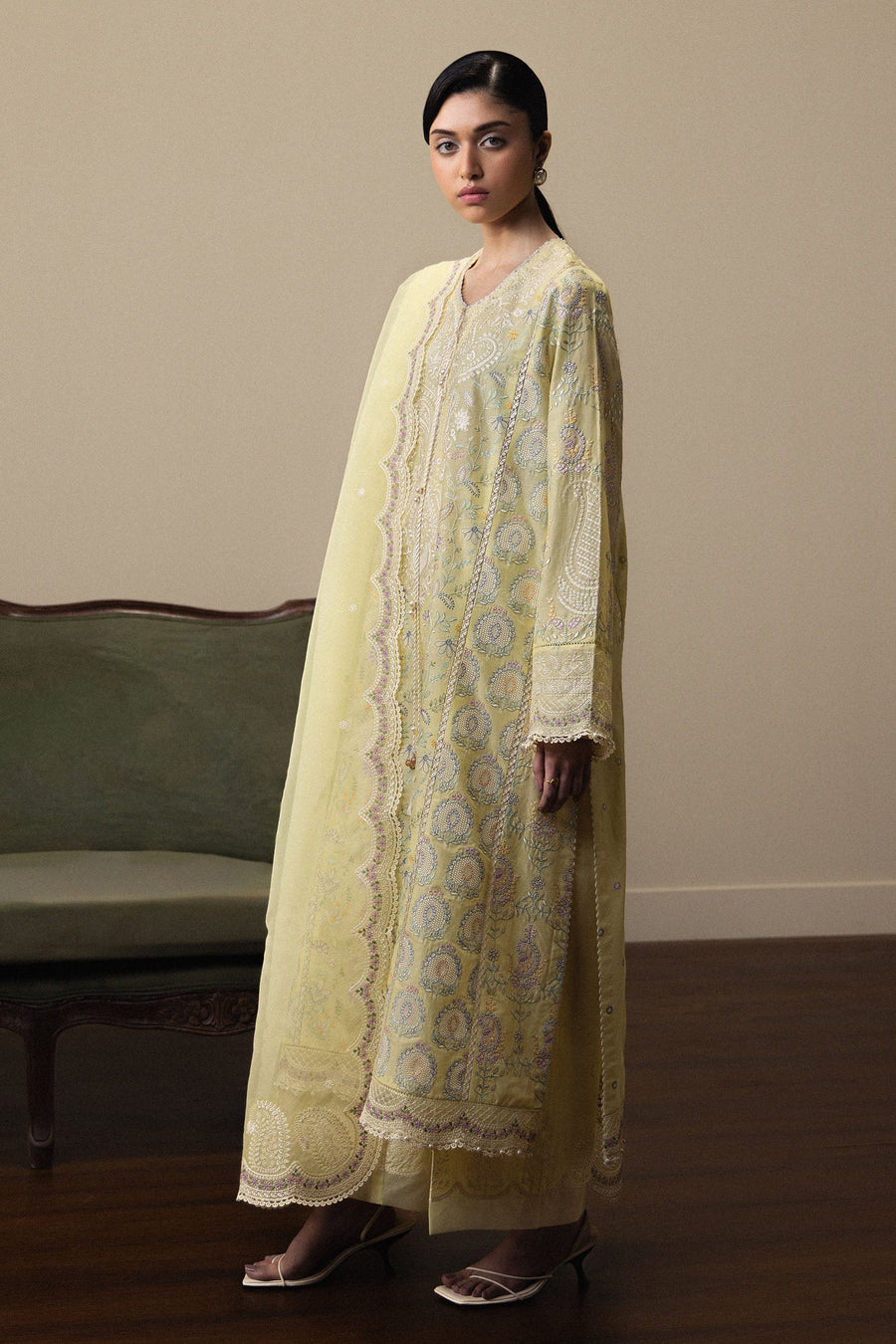 Zara Shahjahan Satori Stillness & Luxury Unstitched Lawn 3Pc Suit D-03 HINATA