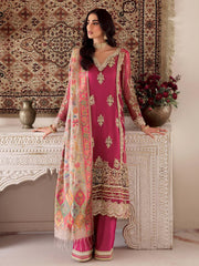 Noor Kaani by Saadia Asad Embroidered Chiffon Unstitched 3Pc Suit D-03
