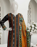 Ittehad Essential Vol-03 Unstitched Printed Lawn 3Pc Suit D-03