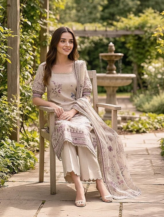 Zync by Florent Exclusive Prints Lawn Unstitched 3Pc Suit FEP-03