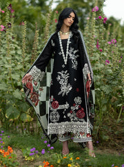 Zainab Chottani Luxe Lawn Unstitched Embroidered 3Pc Suit D-03 Fia