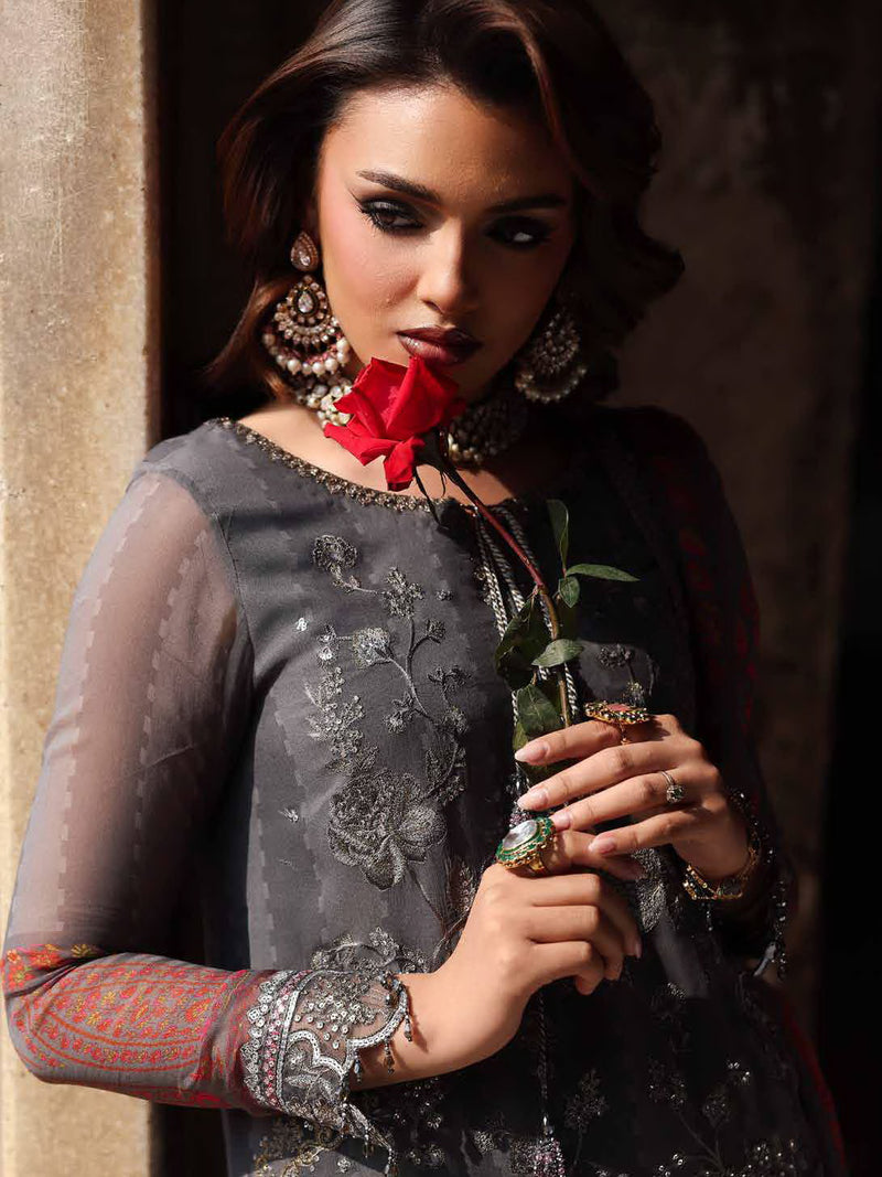 Charizma Vasal Vol-06 Embroidered Chiffon Unstitched 3Pc Suit VSL25-41