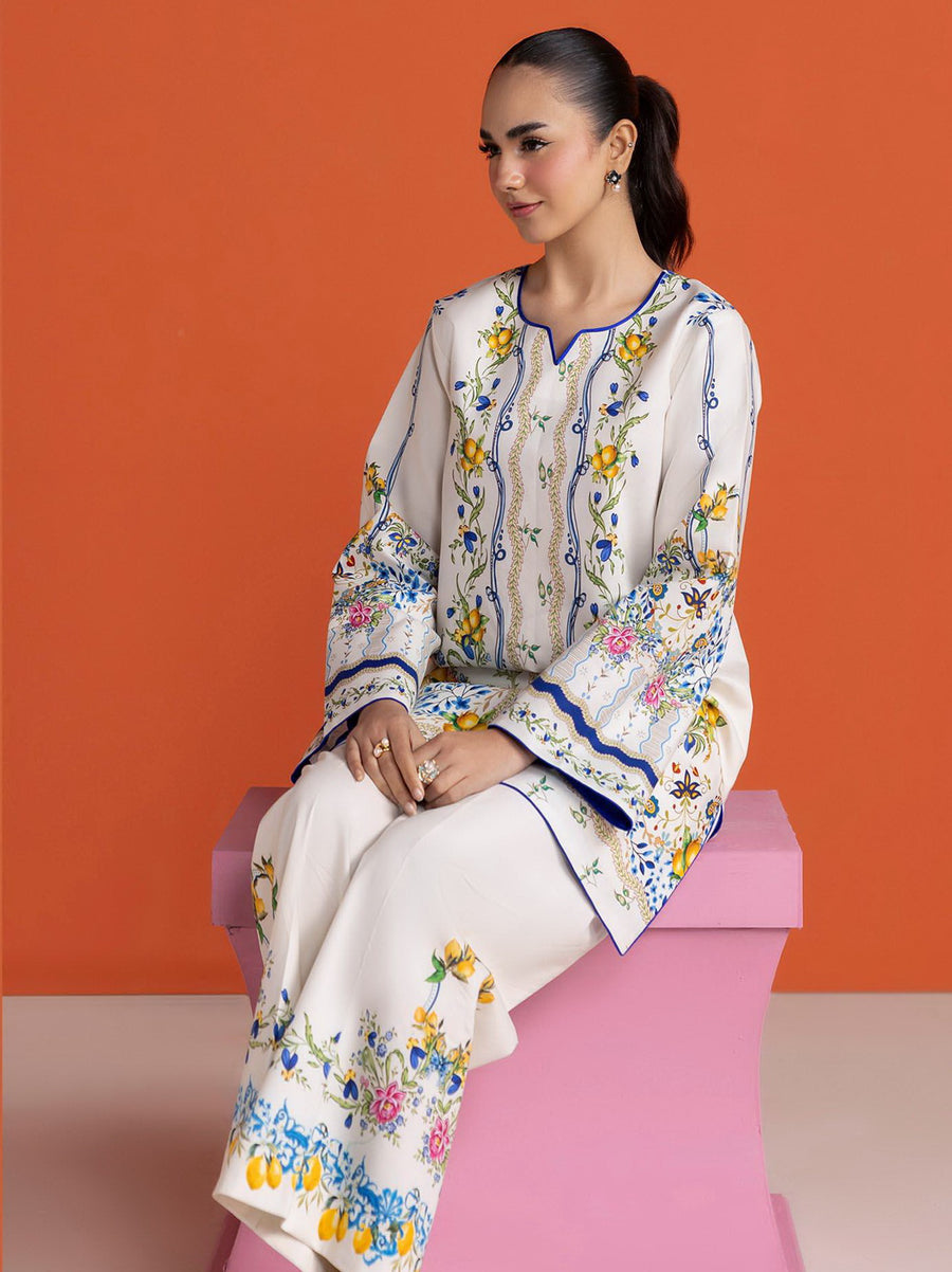RajBari Amal Summer Prints Exclusive 2Pc Unstitched Lawn Suit D-03