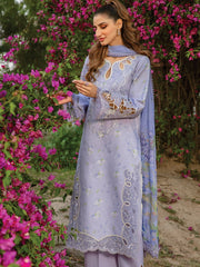 Rang Rasiya Carnation Embroidered Lawn Unstitched 3Pc Suit D-03 Eva