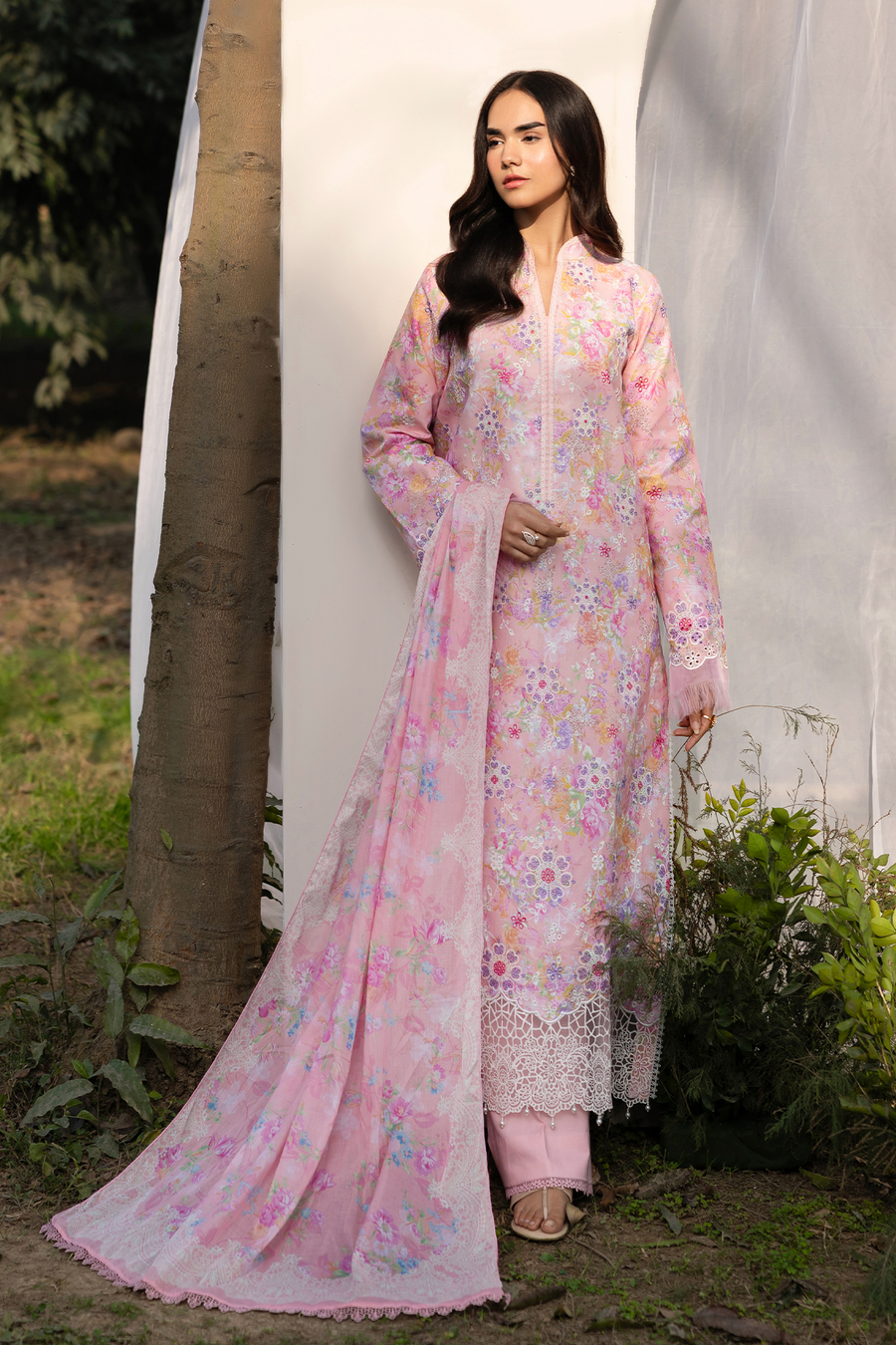 RajBari Summer Printkari Exclusive Lawn Unstitched 3Pc Suit D-03