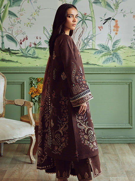Bellini by Seran Embroidered Khaddar Unstitched 3Pc Suit D-03 ARIANE
