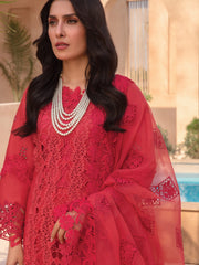 Rang Rasiya Premium Embroidered Lawn Unstitched 3Pc Suit D-03 CARNELIAN