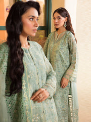 LaMode by Xenia Formals Unstitched Chiffon 3Pc Suit D-03 OLGA