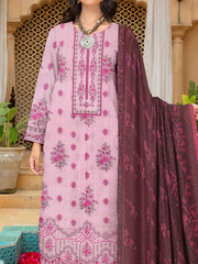 Rashk e Qamar Hajra Exclusive Dabi Lawn Unstitched 3Pc Suit D-03